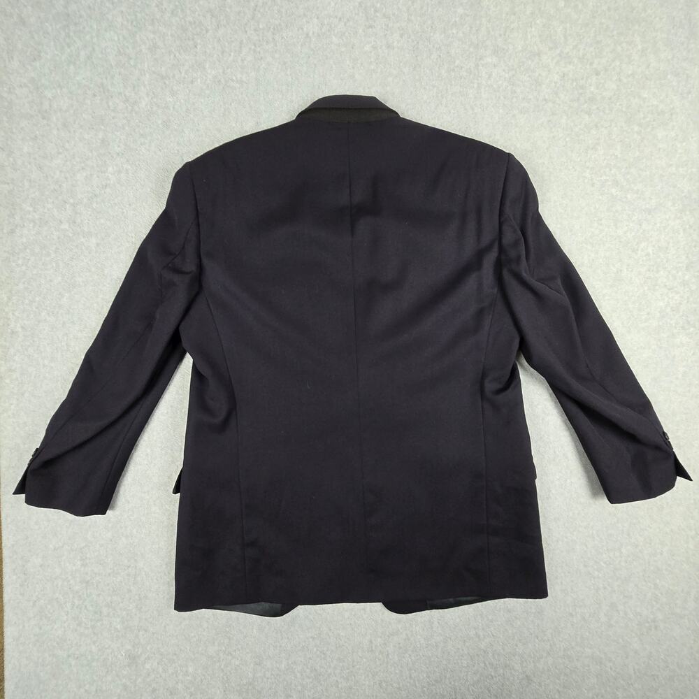 Nino Cerruti Mens Blazer Size 43 Suit Coat Navy Blue Made in USA - Picture 7 of 16